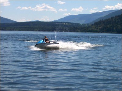 Sea-Dooing out on the lake